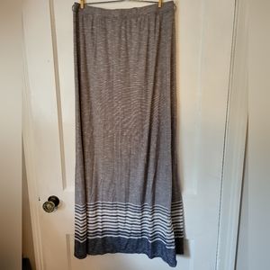 Gray maxi skirt